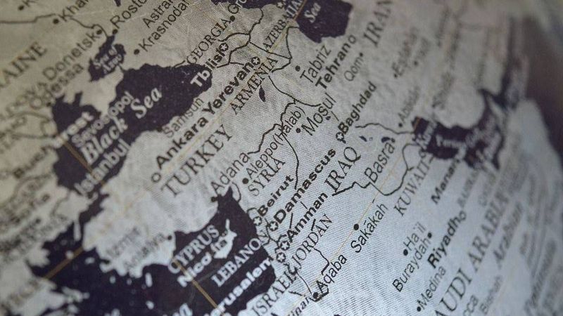 сирия, ближний восток, карта