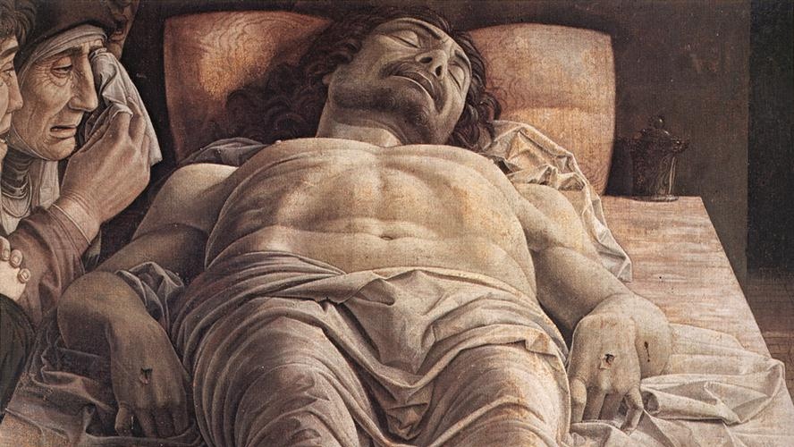 Андреа Мантенья. Мертвый Христос (фрагмент). Ок.1475–1478