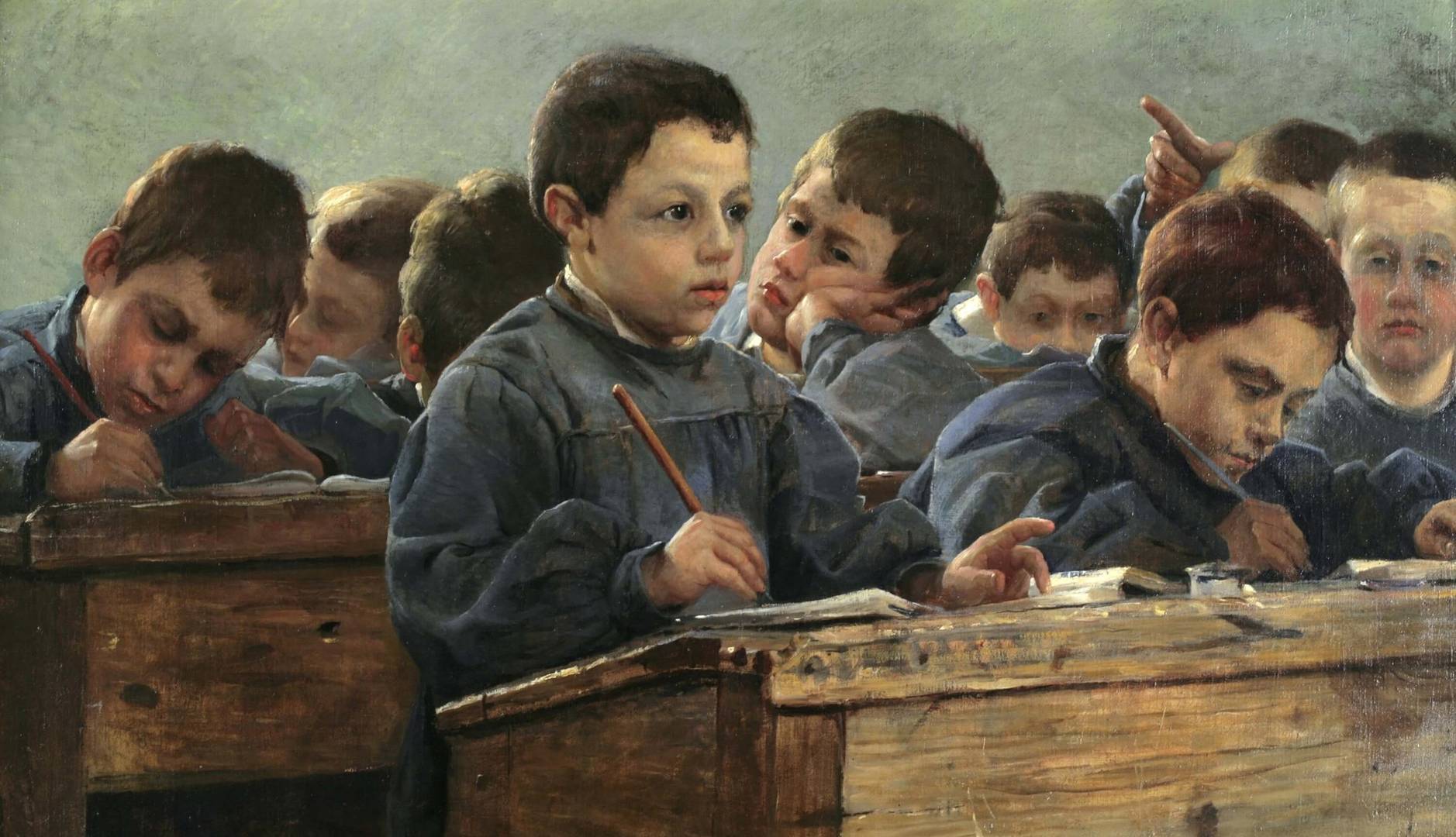 Жан-Поль Луи Мартен де Амуань. В классе. 1886