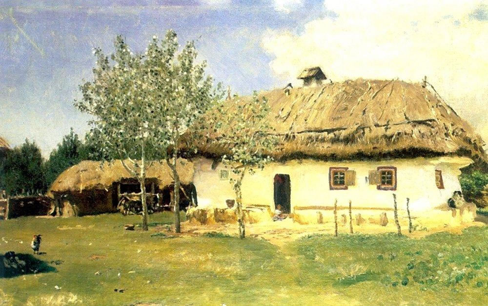 Илья Репин. Украинская хата. 1880