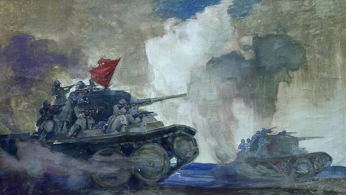 Александр Тюлькин. Танковый десант. 1940-е