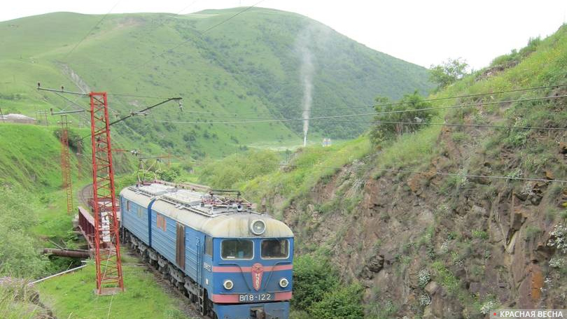 Электровоз ВЛ8-122. Южно-Кавказская железная дорога. Армения.