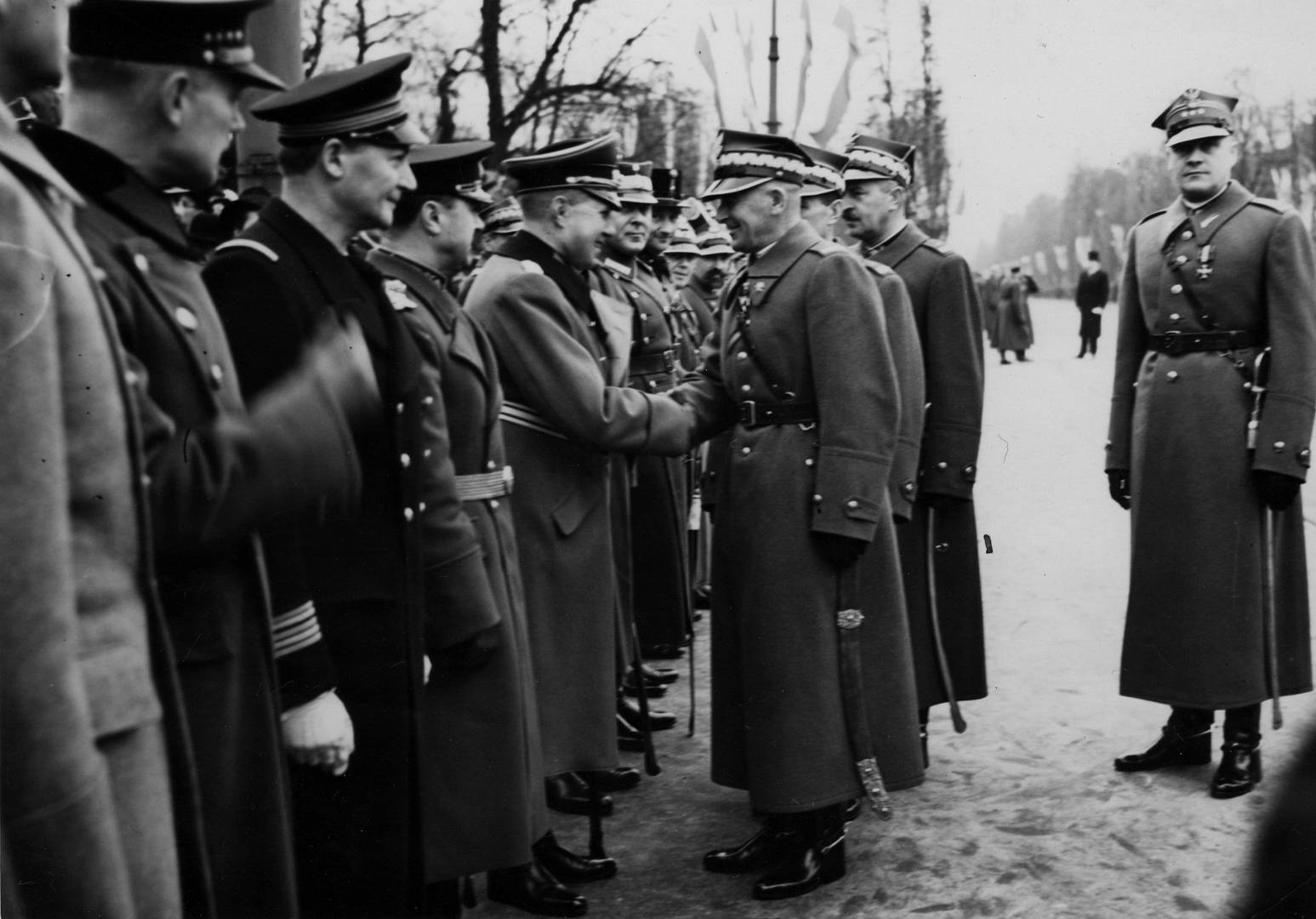 Совместный военный парад польских и немецких войск в 1938 году