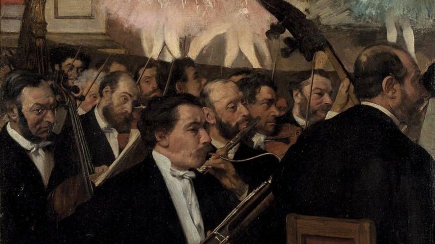 Эдгар Дега. Оркестр оперы. 1870