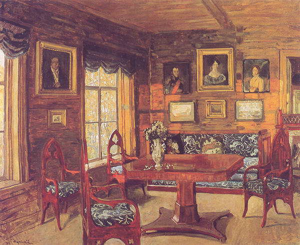 С. Ю. Жуковский. Былое. Комната старого дома. 1912