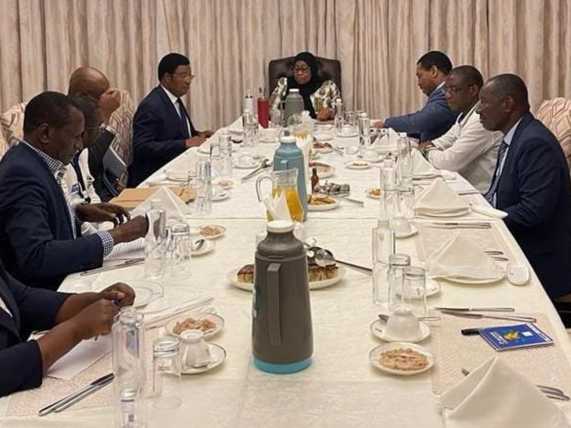 Встреча президента Танзании Самия Хассан на совещании с министрами