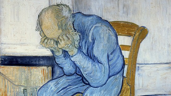 Винсент Ван Гог. Горюющий старик. 1890