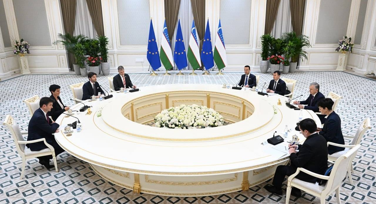 Переговоры главы Узбекистана Шавката Мирзиёева с главами европейских компаний