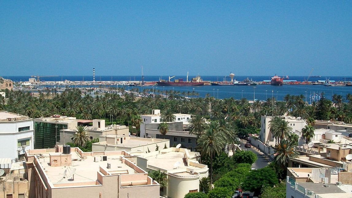 Вид на порт Триполи