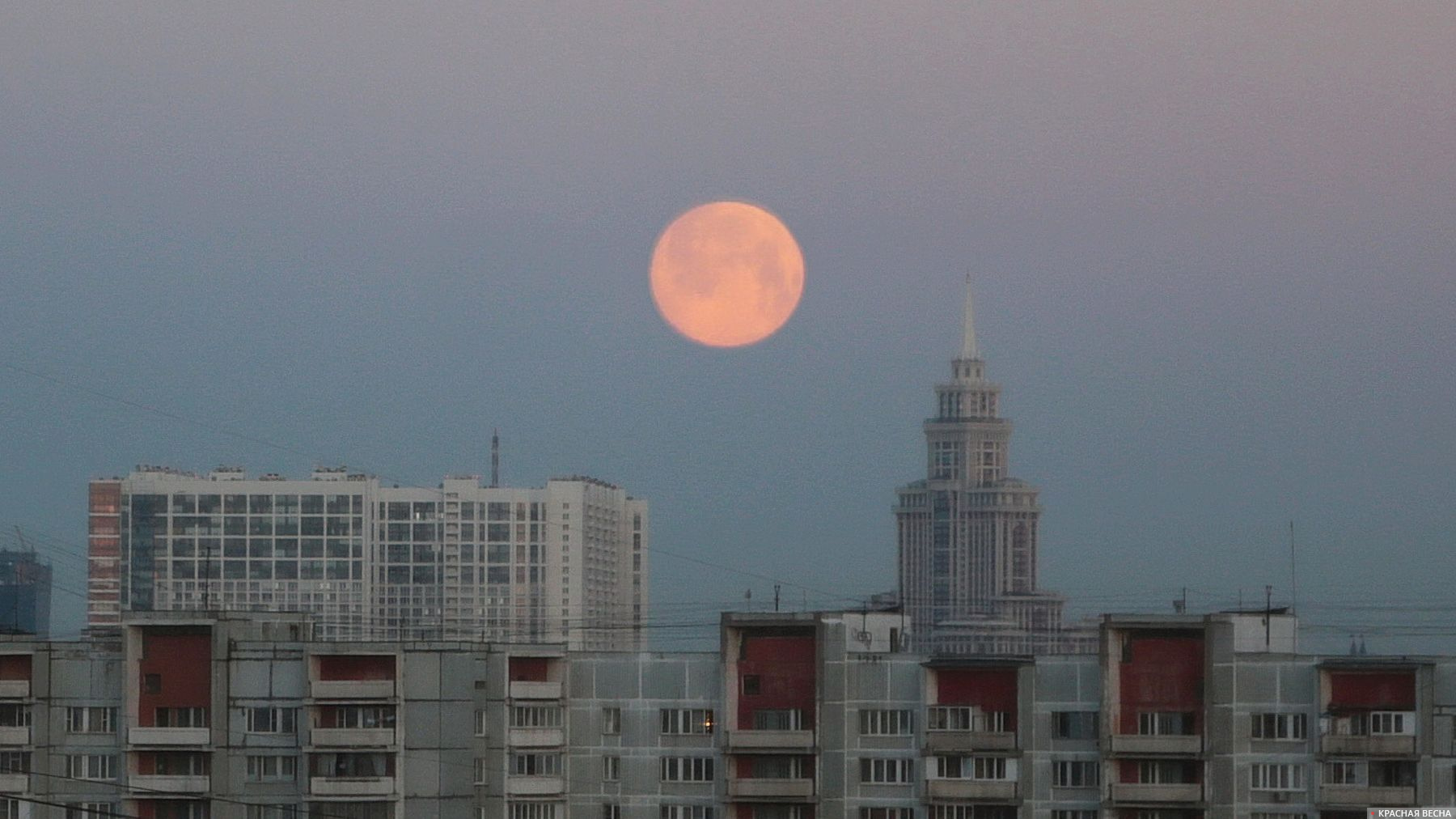 Кровавая Луна в Москве 2022