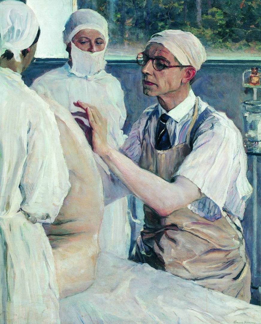 Портрет хирурга С.С. Юдина