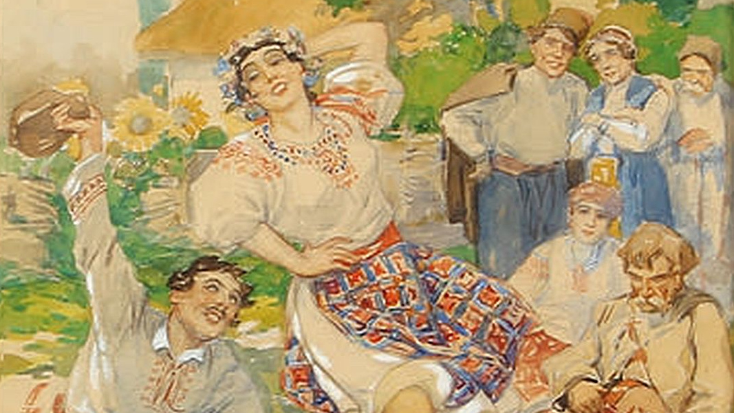 Александр Апсит. Танец (фрагмент). 1927