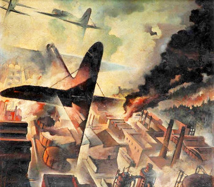 Туллио Крали. Городская бомбардировка. 1935