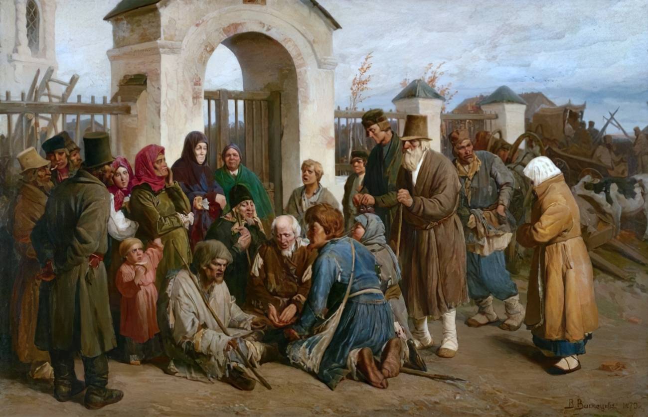 Виктор Васнецов. Нищие певцы. 1873