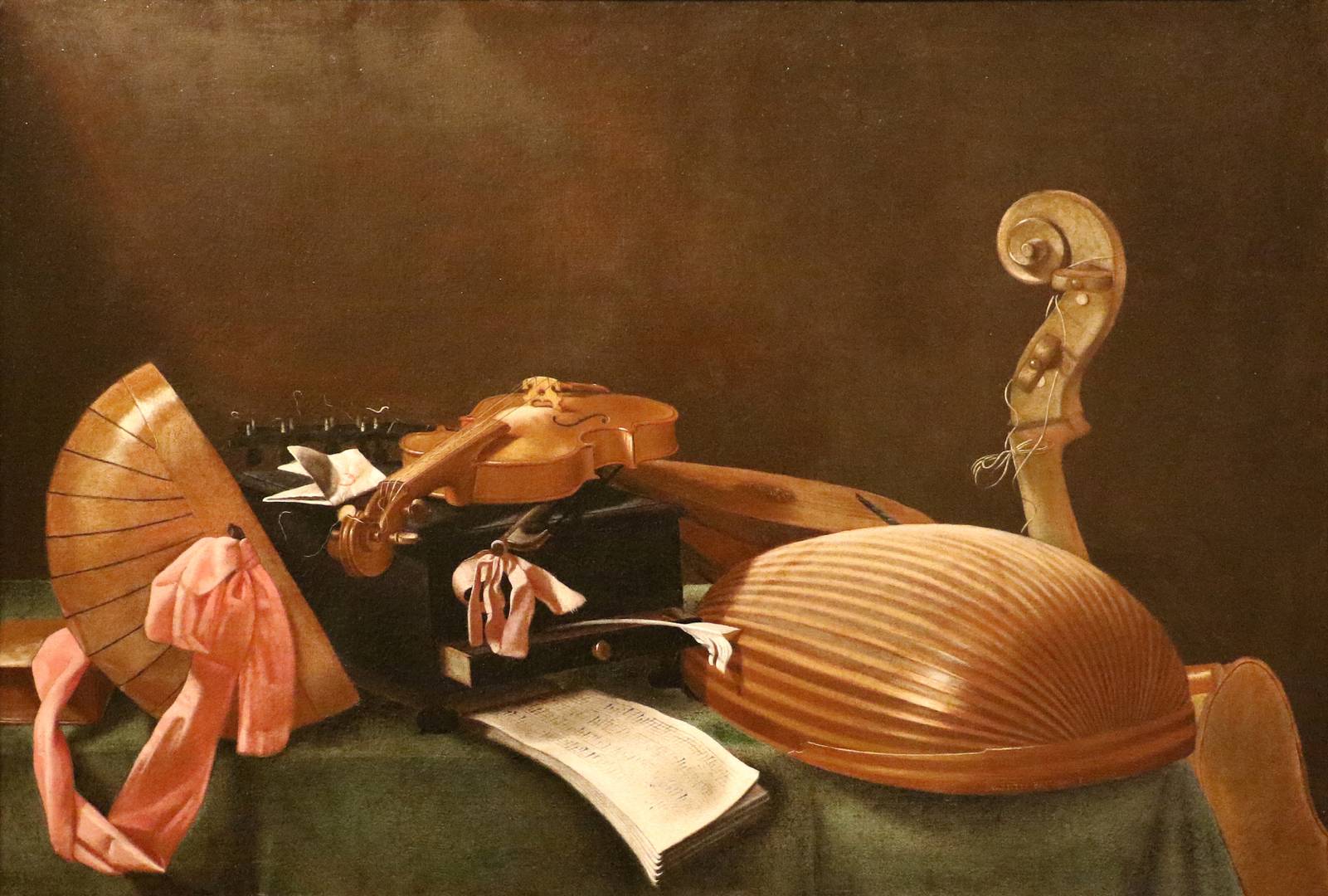 Эваристо Баскенис. Натюрморт музыкальные инструменты. 1670