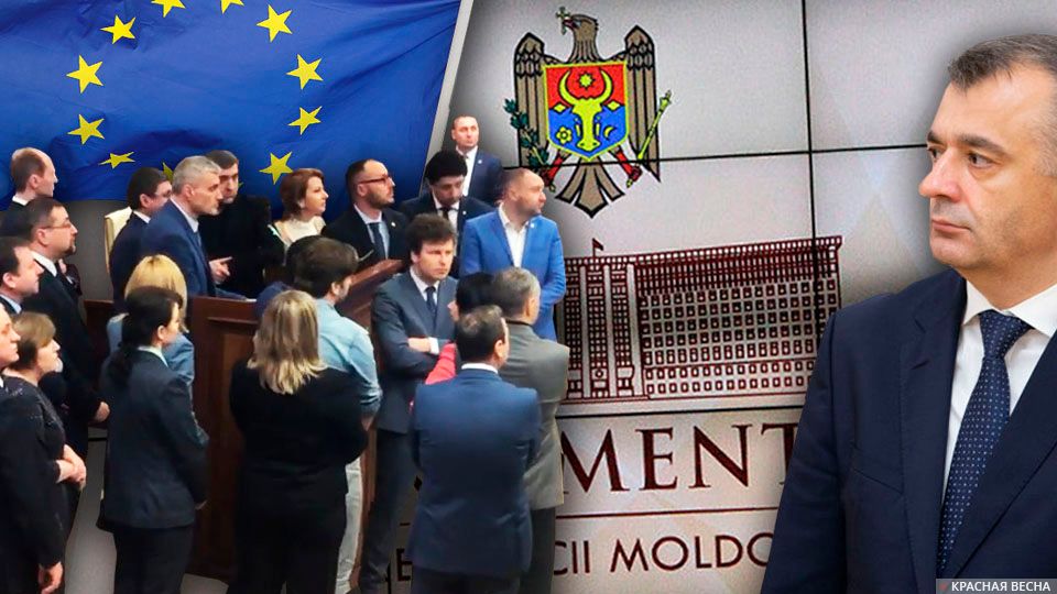 Молдавская оппозиция устроила скандал в парламенте