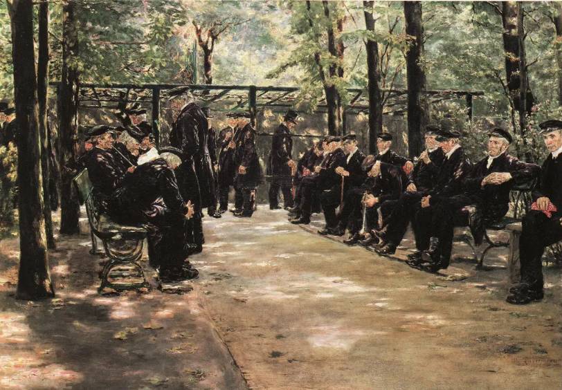 Макс Либерман. Дом престарелых в Амстердаме. 1880