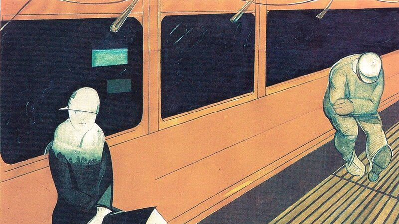 Лизак Израиль. Ночной трамвай (фрагмент). 1930