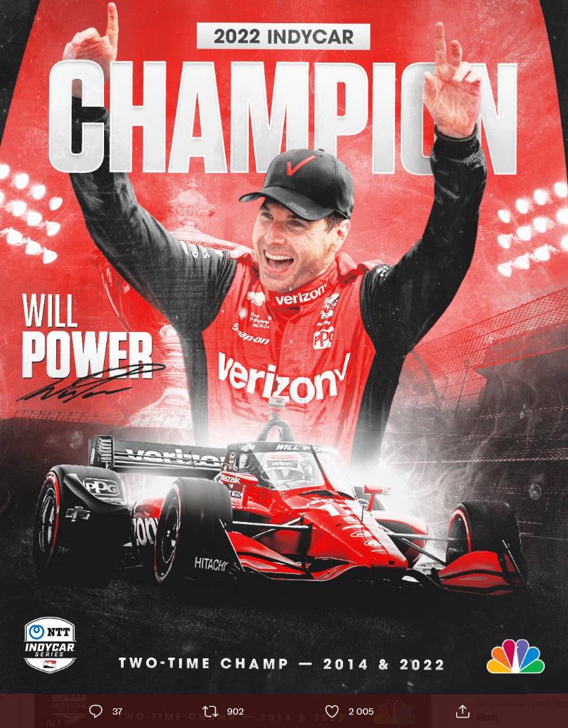 IndyCar Series 2022, чемпион Уилл Пауэр