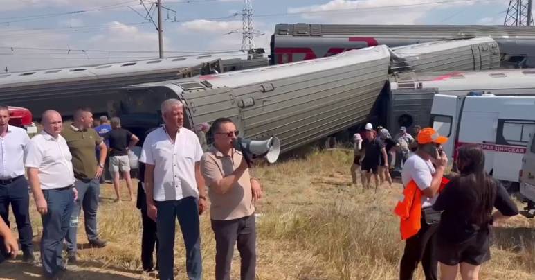 Авария поезда РЖД