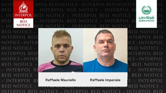 Raffaele Imperiale and Mauriello were subjects of INTERPOL Red Notices