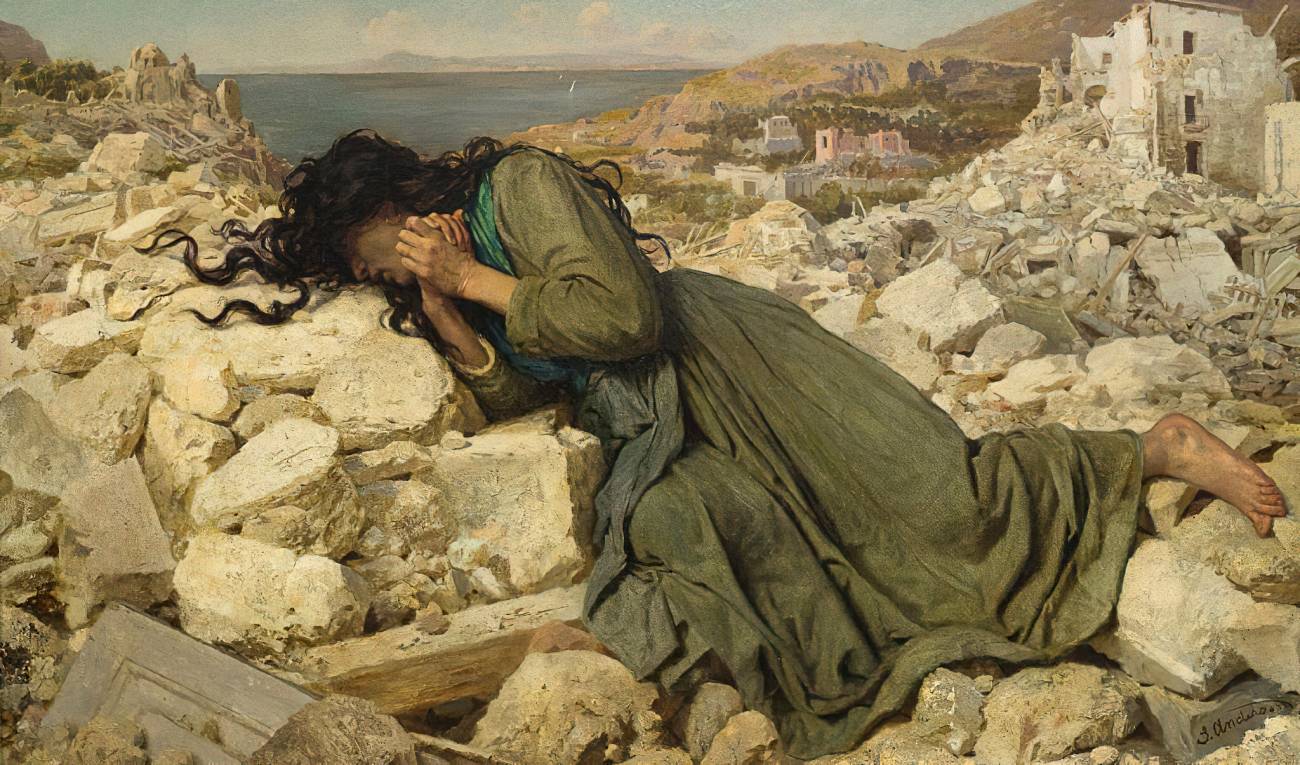 Софи Жанжамбр Андерсон. После землетрясения. 1884