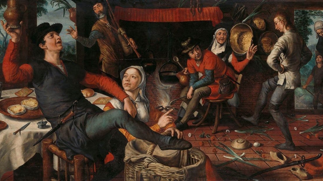 Питер Аэртсен.Танец на яйцах. 1552