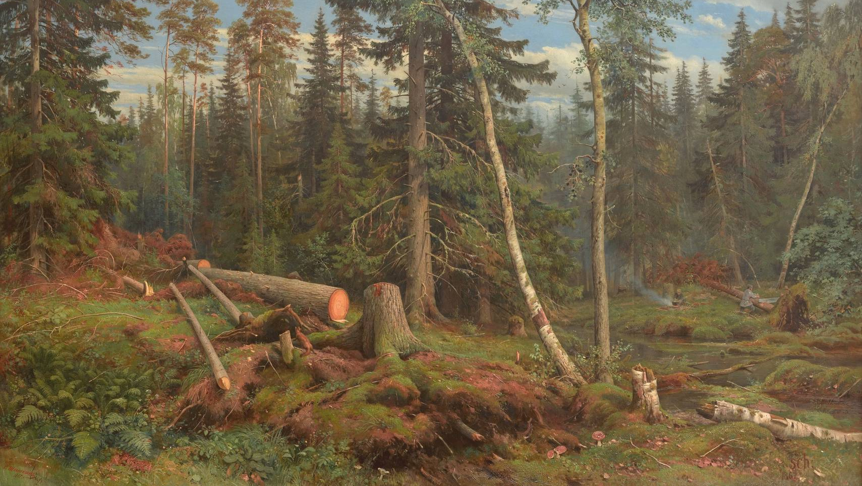 Иван Шишкин. Рубка леса. 1867