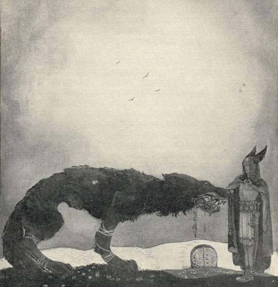 Йон Бауэр. Тюр и Фенрир. 1911
