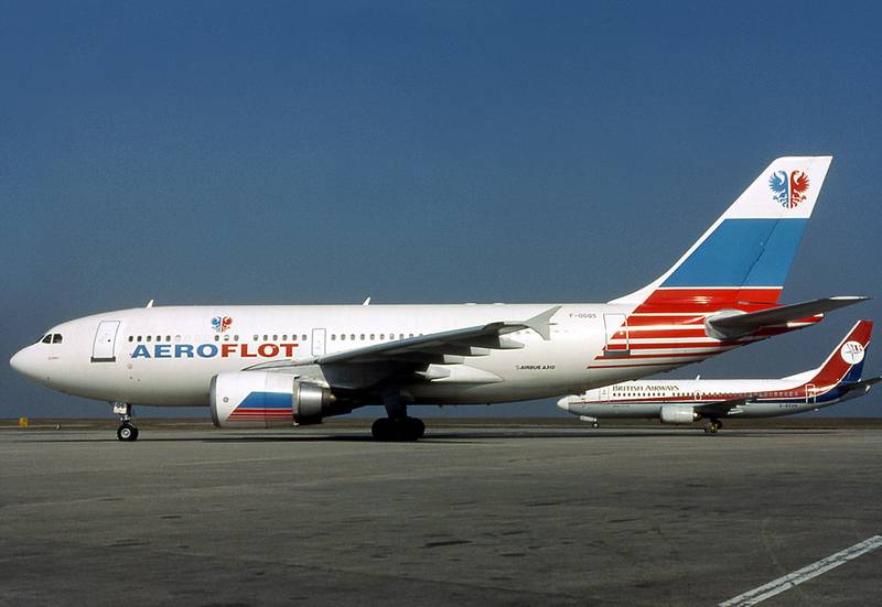 Airbus A310-300 «Аэрофлота», 1993 г