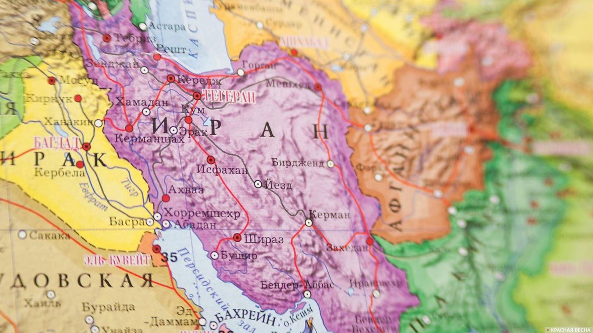 Иран и Афганистан на карте мира