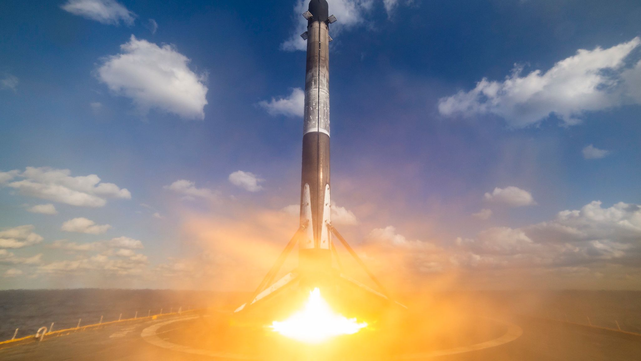Посадка первой ступени Falcon 9