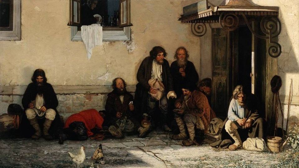 Григорий Мясоедов. Земство обедает. 1872 г.