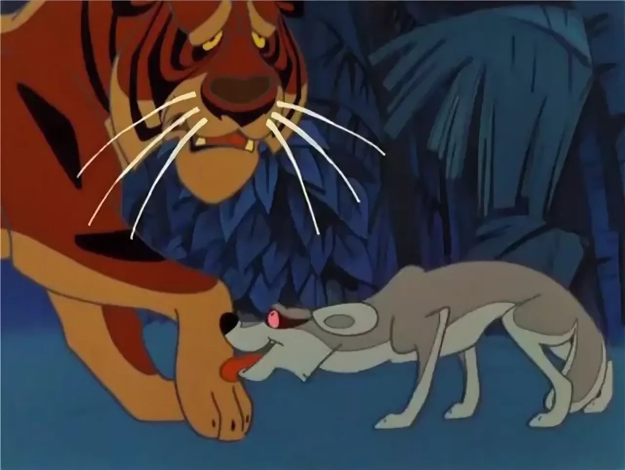 Табаки лижет лапу Шерхану