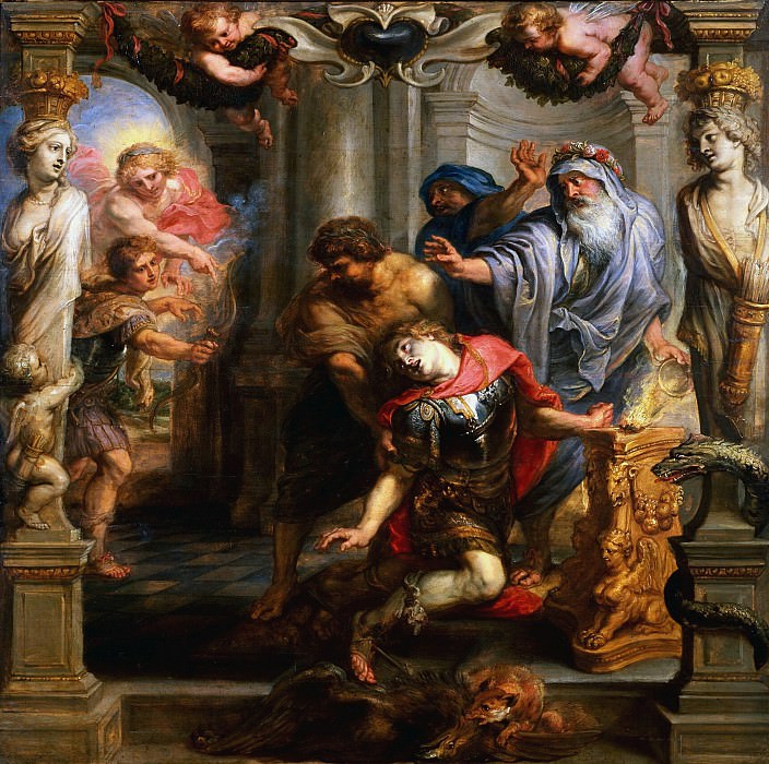 Питер Пауль Рубенс. Смерть Ахиллеса. 1635