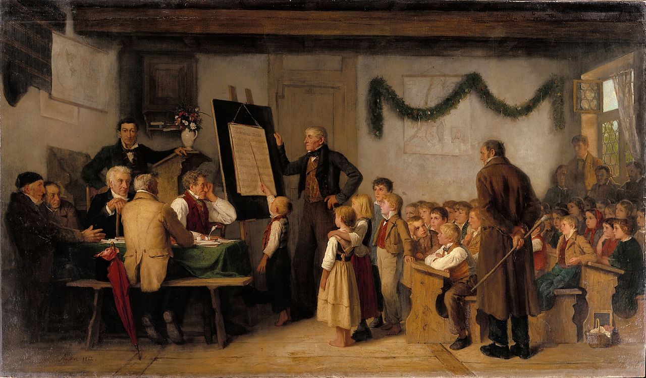 Сельская школа Альберт анкер швейцарский художник 1831 1910