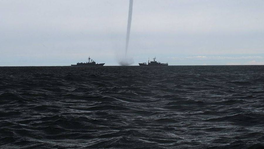 Военные корабли в Балтийском море