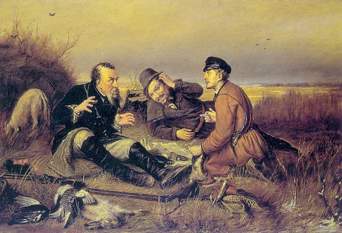 Василий Перов. Охотники на привале. 1877