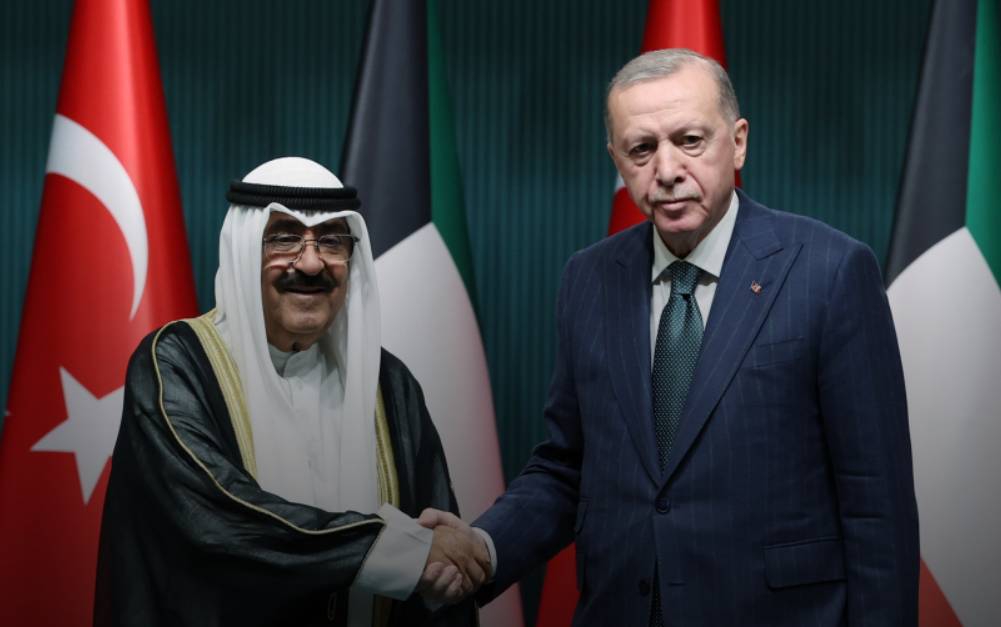 Мишааль аль-Ахмед аль-Джабер ас-Сабах и Реджеп Тайип Эрдоган