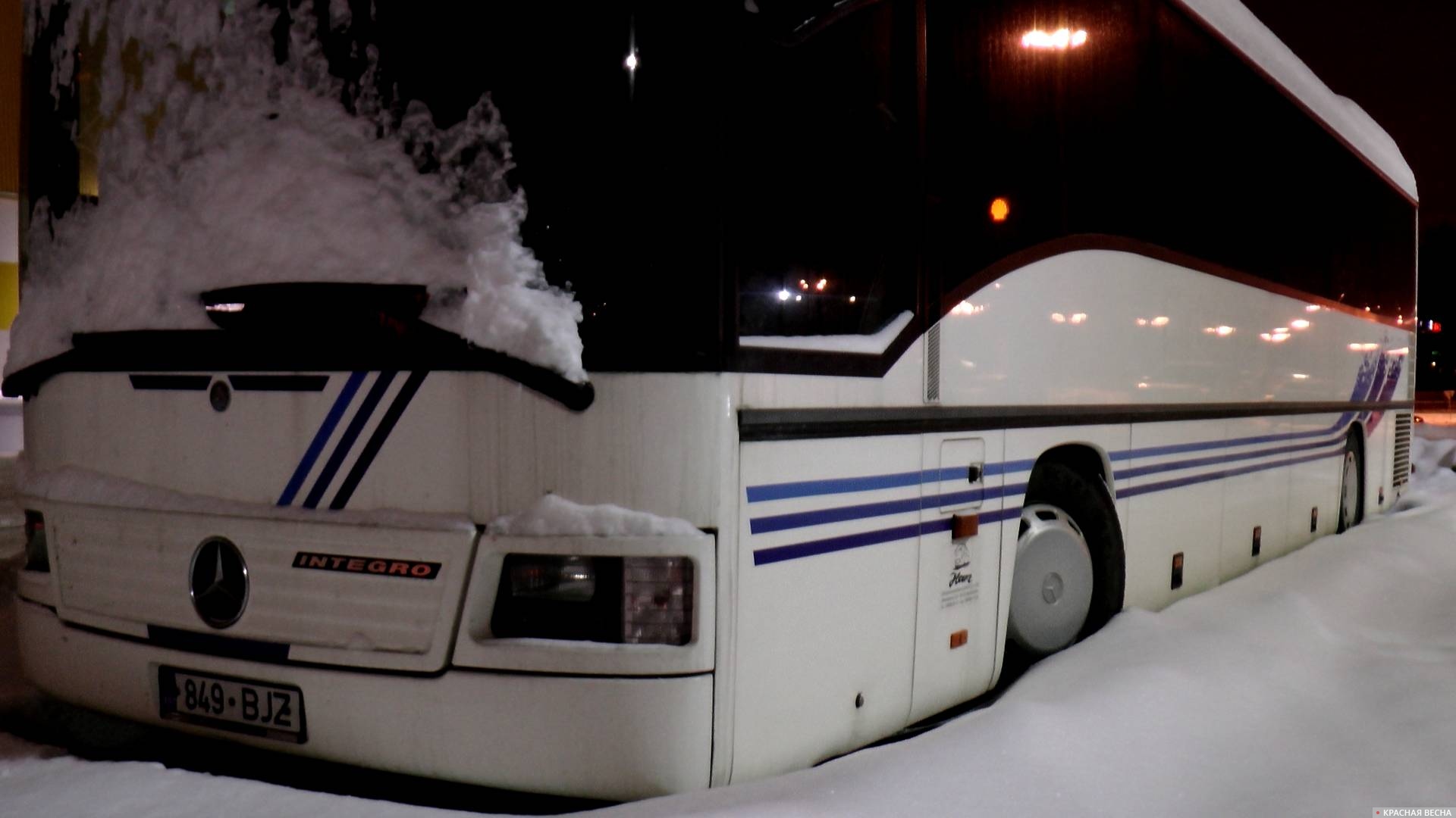 Автобус зимой