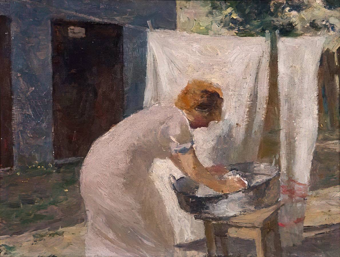 Александр Шевченко. Стирка. 1943