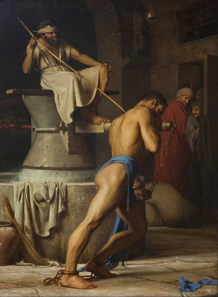 Карл Блох. Самсон и филистимляне. 1863