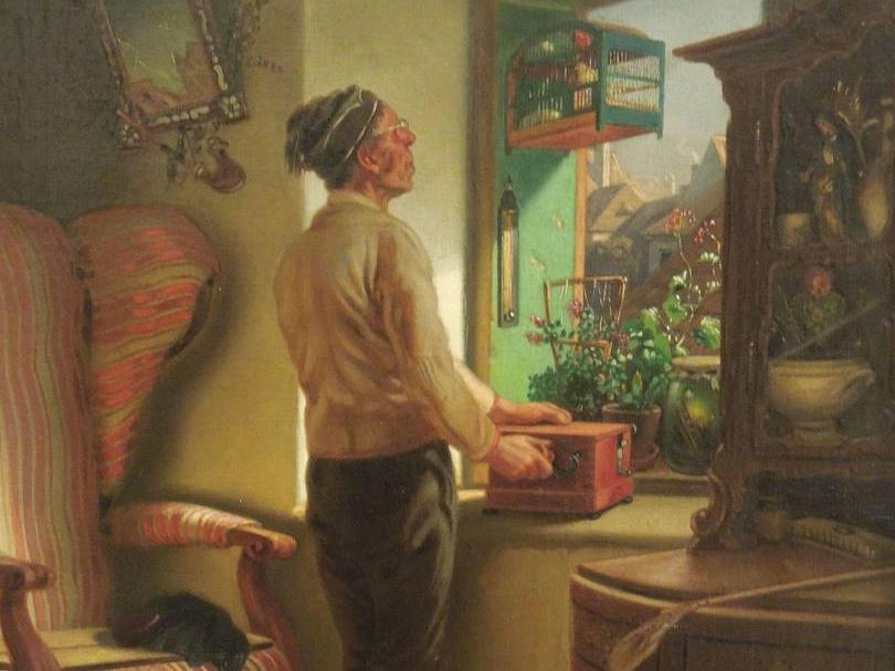 Квидо Манес. Старый холостяк (фрагмент). 1863 