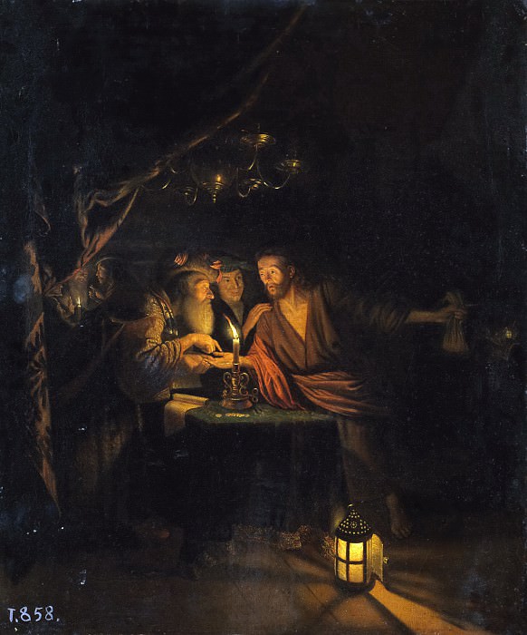 Годфрид Схалькен (мастерская). Предательство Иуды. 1665-1670