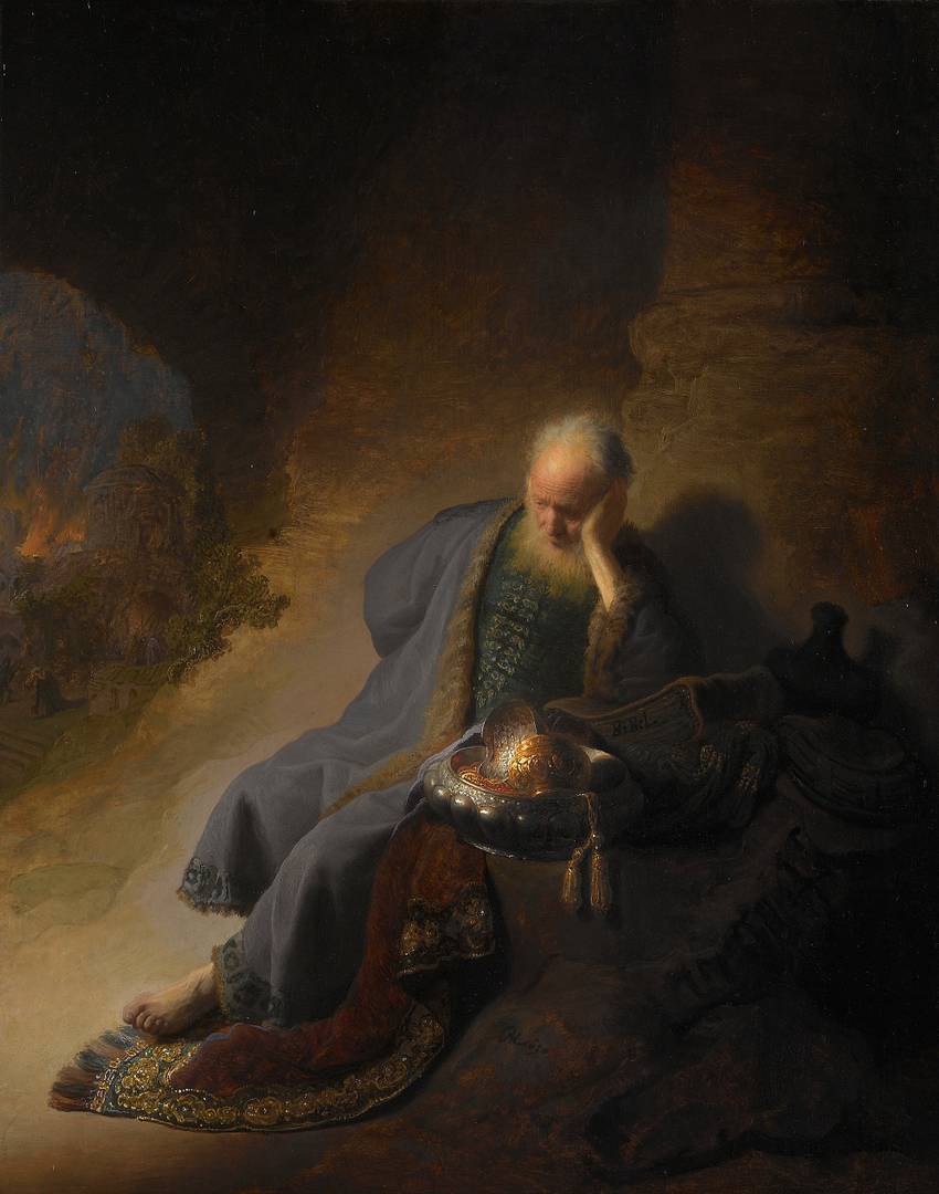 Рембрандт. Иеремия, оплакивающий разрушение Иерусалима. 1630