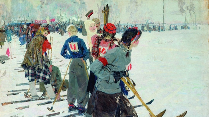 Татьяна Яблонская. Перед стартом. 1947