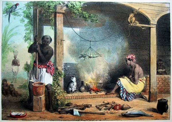 Суринам. Кухонные работники. 1831