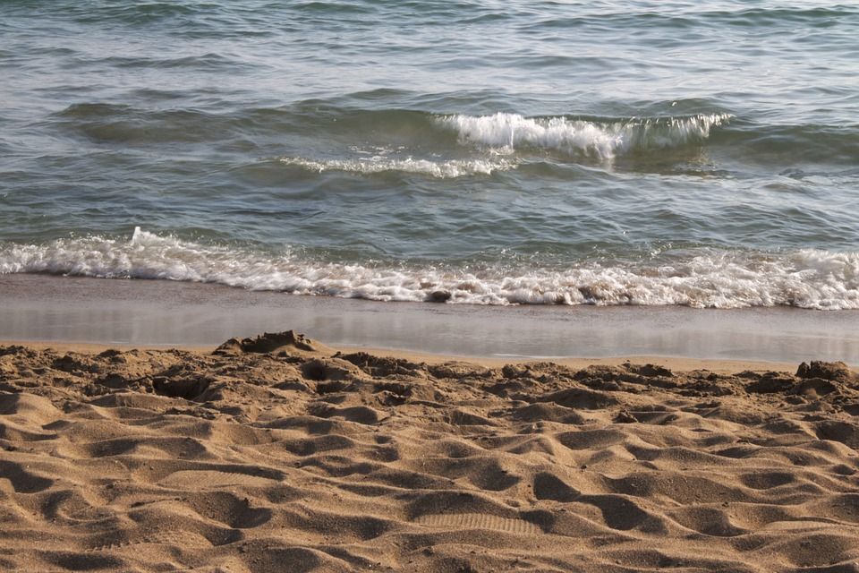 пляж, море, песок