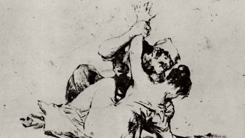 Франсиско де Гойя. Насилие (фрагмент). 1820 год
