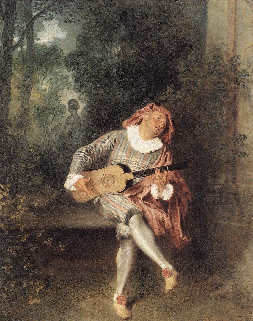 Антуан Ватто. Меццетен (Арлекин). 1717-1719